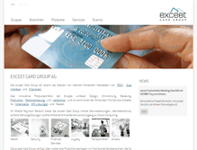 Tablet Screenshot of exceet-card-group.com